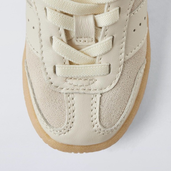 New! Zara retro leather sneakers- toddler size 8 - Picture 5 of 8